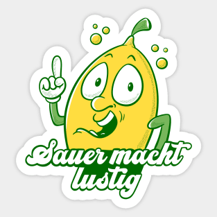 Sour makes fun - the lemon Sticker